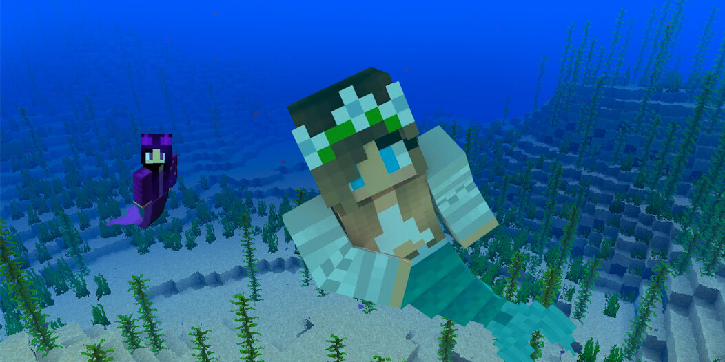Run android online APK Mermaid Mods for Minecraft from MyAndroid or emulate Mermaid Mods for Minecraft using MyAndroid