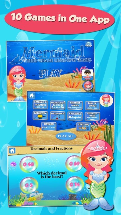 Emulate iPhone app Mermaid Princess Grade 3 Games using MyAndroid Emulate iPhone app Mermaid Princess Grade 3 Games using MyAndroid
