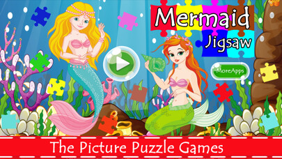 Emulate iPhone app Mermaid Princess Jigsaw Puzzles Games For Kids using MyAndroid