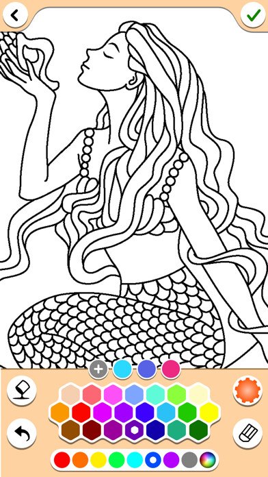 Emulate iPhone app Mermaids coloring pages using MyAndroid Emulate iPhone app Mermaids coloring pages using MyAndroid