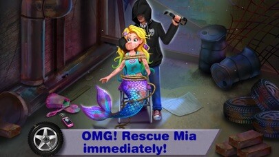 Emulate iPhone app Mermaid Secrets7- Save Mermaid using MyAndroid
