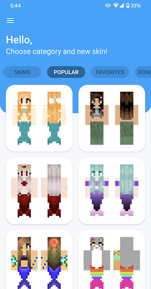 Run android online APK Mermaid Skins from MyAndroid or emulate Mermaid Skins using MyAndroid