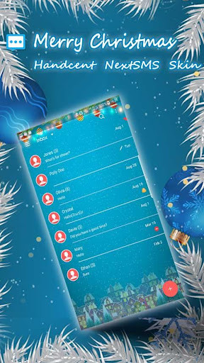 Run android online APK Merry Christmas 2019 skin for Next SMS from MyAndroid or emulate Merry Christmas 2019 skin for Next SMS using MyAndroid