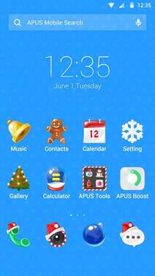 Emulate Android APK Merry Christmas  Santa HD Wallpapers -APUS theme