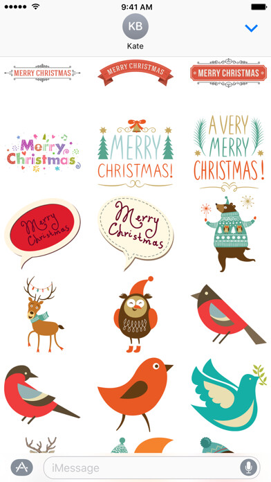 Emulate iPhone app Merry Christmas - Stickers using MyAndroid Emulate iPhone app Merry Christmas - Stickers using MyAndroid