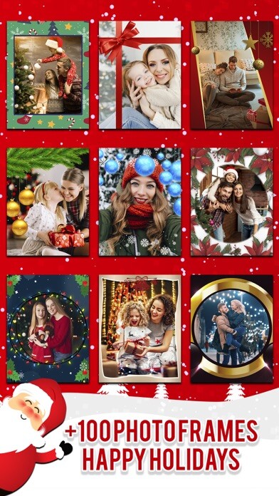 Emulate iPhone app Merry Xmas Photo Frames using MyAndroid