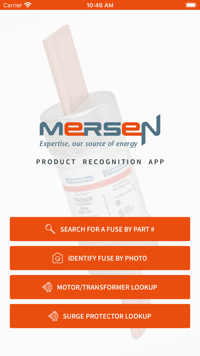 Emulate iPhone app Mersen Product Recognition App using MyAndroid