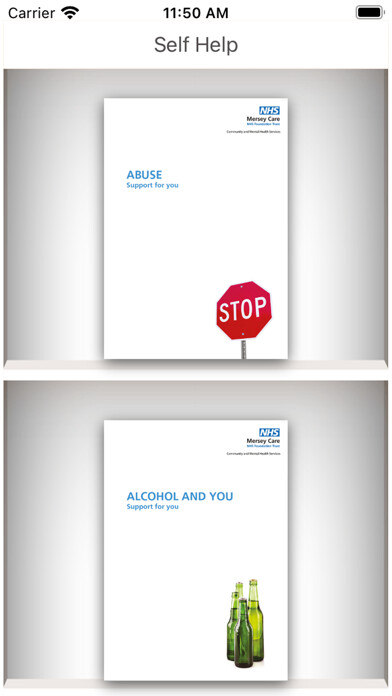 Emulate iPhone app Mersey Care Self Help using MyAndroid Emulate iPhone app Mersey Care Self Help using MyAndroid