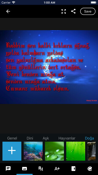 Emulate iPhone app Mesaj Burada-Hazır ve Resimli using MyAndroid