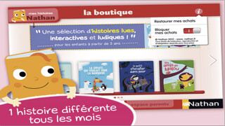 Emulate iPhone app Mes histoires Nathan : des livres interactifs pour les enfants dès 3 ans using MyAndroid