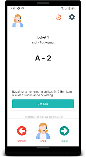 Run android online APK Mesin Antrian from MyAndroid or emulate Mesin Antrian using MyAndroid