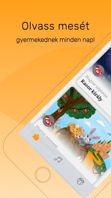 Emulate iPhone app Mesélj nekem! - esti mesék using MyAndroid