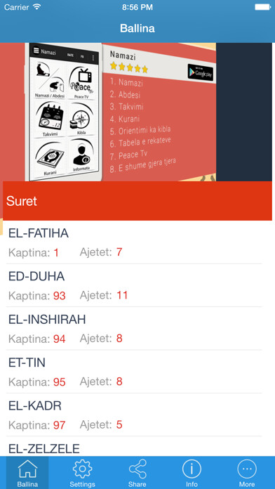 Emulate iPhone app Meso Sure - Shqip using MyAndroid