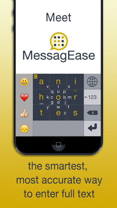 Emulate iPhone app MessagEase Keyboard using MyAndroid