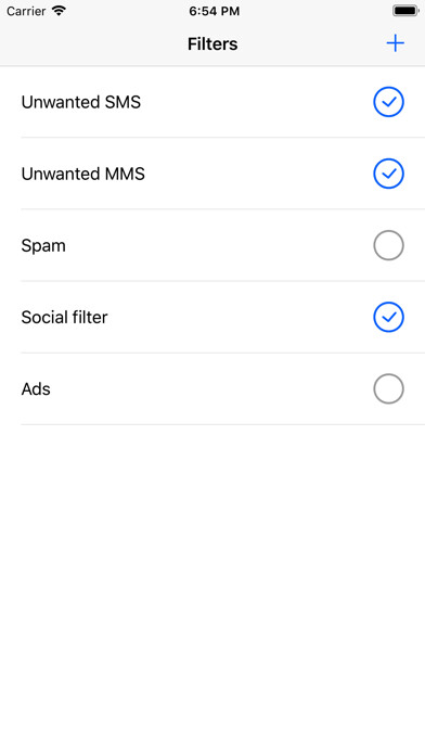 Emulate iPhone app Message Filter - Unwanted SMS using MyAndroid