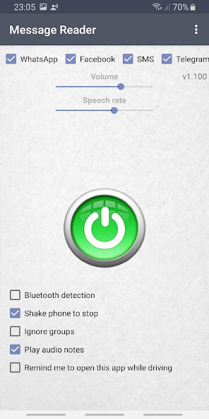 Run android online APK Message Reader - Reads aloud from MyAndroid or emulate Message Reader - Reads aloud using MyAndroid