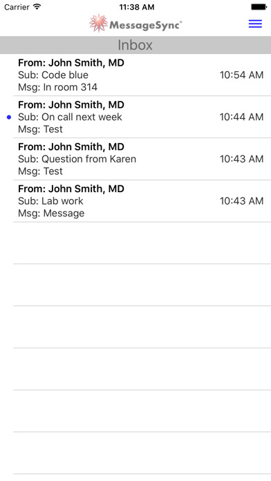 Emulate iPhone app MessageSync using MyAndroid