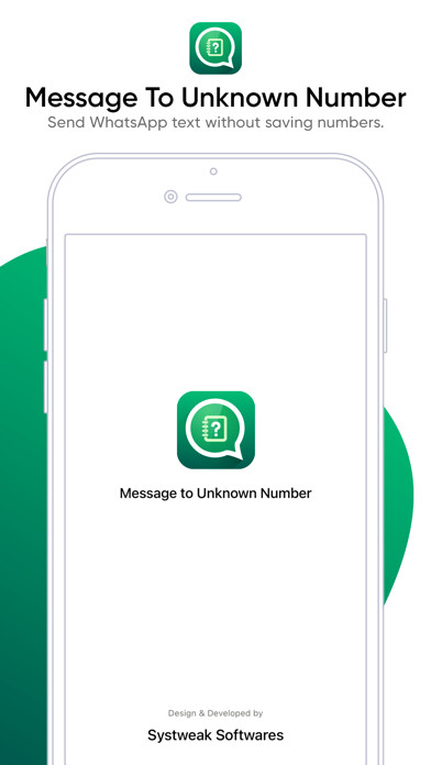 Emulate iPhone app Message To Unknown Number using MyAndroid
