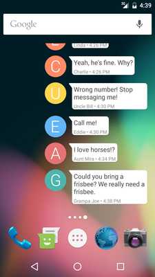 Emulate Android APK Messaging Widget (Popular app) Emulate Android APK Messaging Widget (Popular app)