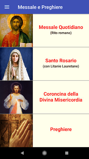 Run android online APK Messale e Preghiere from MyAndroid or emulate Messale e Preghiere using MyAndroid