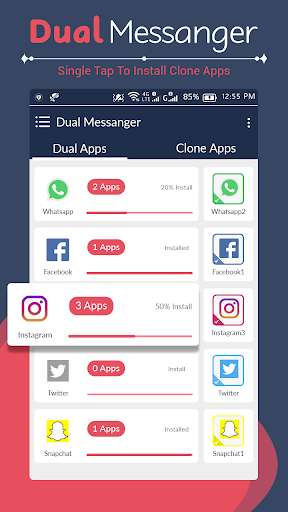 Run android online APK Messenger Parallel Dual App - Dual Space from MyAndroid or emulate Messenger Parallel Dual App - Dual Space using MyAndroid