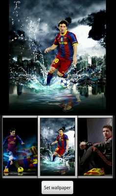 Emulate Android APK Messi Live Wallpaper