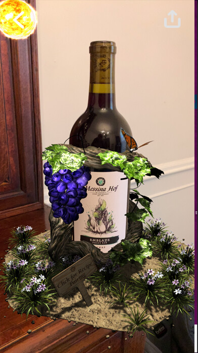 Emulate iPhone app Messina Hof Augmented Reality using MyAndroid