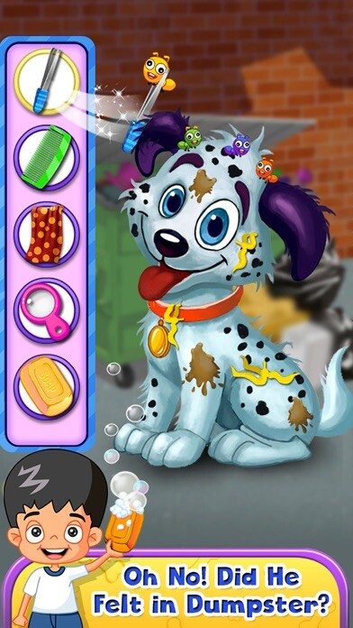 Emulate iPhone app Messy Pets Fluffy Animals Fun! using MyAndroid