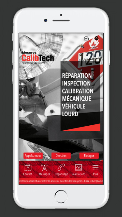 Emulate iPhone app Mesures Calibtech using MyAndroid