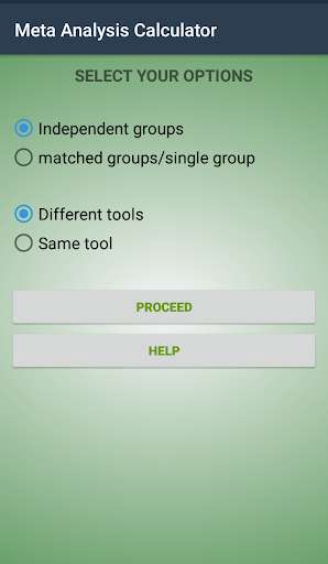 Run android online APK Meta Analysis Calculator from MyAndroid or emulate Meta Analysis Calculator using MyAndroid