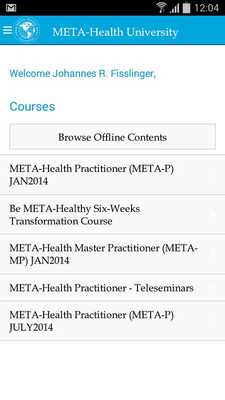 Emulate Android APK META-Health University Student