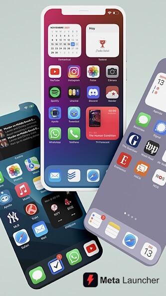 Run android online APK Meta Launcher PRO - iOS 15 from MyAndroid or emulate Meta Launcher PRO - iOS 15 using MyAndroid