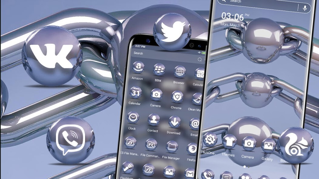 Run android online APK Metal Chain Ball Theme from MyAndroid or emulate Metal Chain Ball Theme using MyAndroid