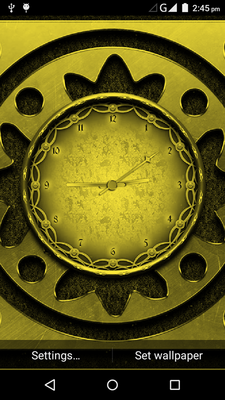Emulate Android APK Metal Clock WallPaper Emulate Android APK Metal Clock WallPaper