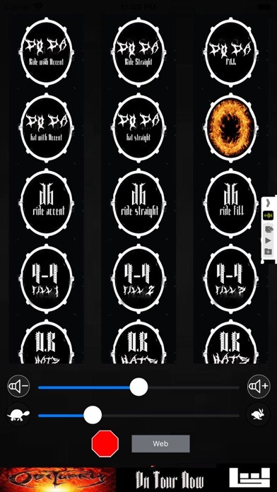 Emulate iPhone app Metal Drum Loops 2 using MyAndroid Emulate iPhone app Metal Drum Loops 2 using MyAndroid
