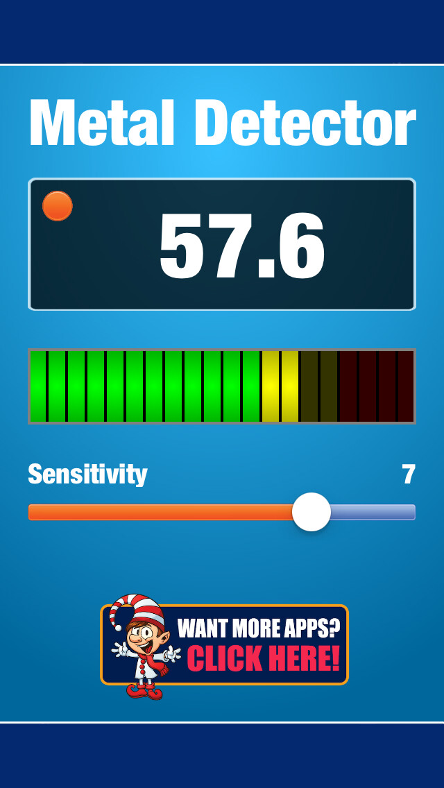 Emulate iPhone app Metal Finder - Magnetometer and Teslameter with Magnetic Field Detector using MyAndroid