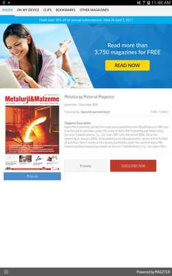 Emulate Android APK Metallurgy Material Magazine