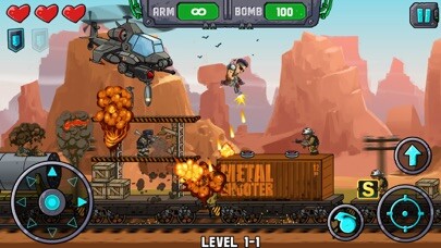 Emulate iPhone app Metal Shooter: Super Commando using MyAndroid