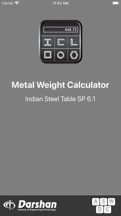Emulate iPhone app Metal Weight Calc & IS SP 6.1 using MyAndroid Emulate iPhone app Metal Weight Calc & IS SP 6.1 using MyAndroid