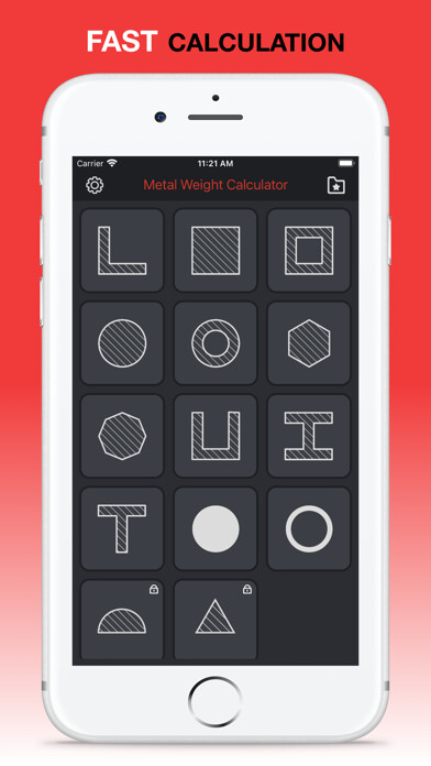 Emulate iPhone app Metal Weight Length Calculator using MyAndroid Emulate iPhone app Metal Weight Length Calculator using MyAndroid