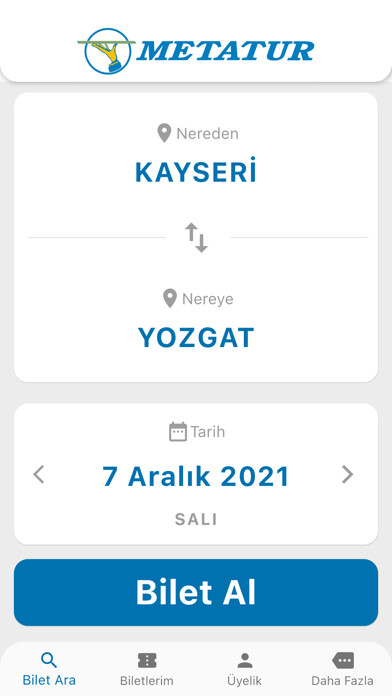Emulate iPhone app Metatur Turizm using MyAndroid