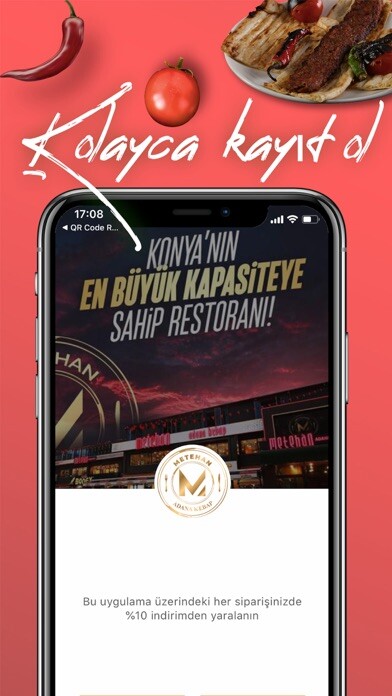 Emulate iPhone app Metehan Adana Kebap using MyAndroid