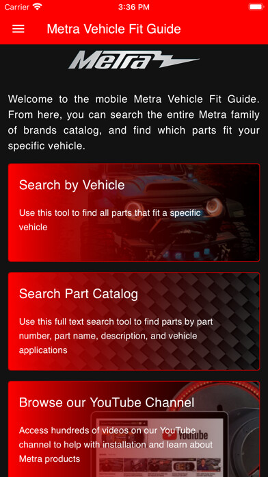 Emulate iPhone app Metra Vehicle Fit Guide using MyAndroid Emulate iPhone app Metra Vehicle Fit Guide using MyAndroid