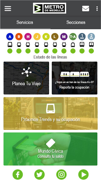 Run android online APK Metro de Medellín (Oficial) from MyAndroid or emulate Metro de Medellín (Oficial) using MyAndroid Run android online APK Metro de Medellín (Oficial) from MyAndroid or emulate Metro de Medellín (Oficial) using MyAndroid