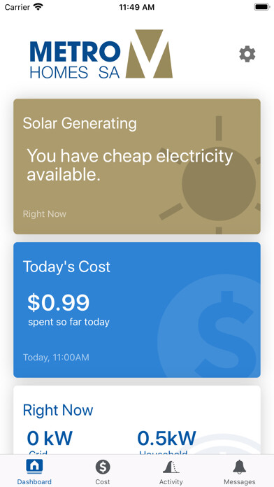 Emulate iPhone app Metro Energy using MyAndroid