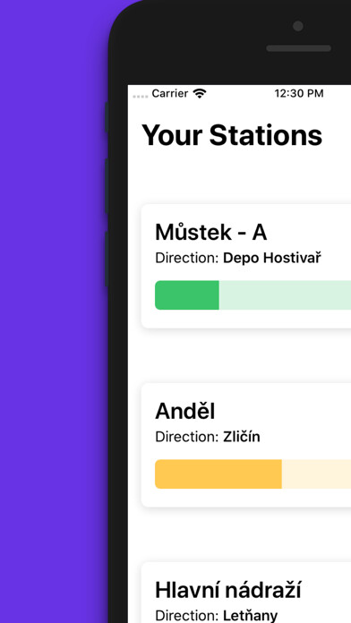 Emulate iPhone app Metroji – Prague Metro App using MyAndroid