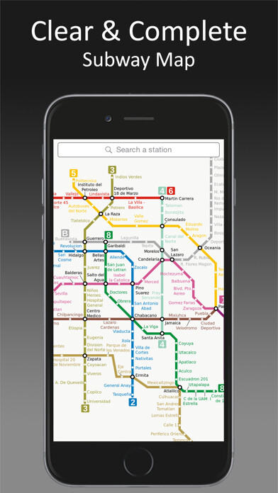 Emulate iPhone app MetroMap Mexico using MyAndroid