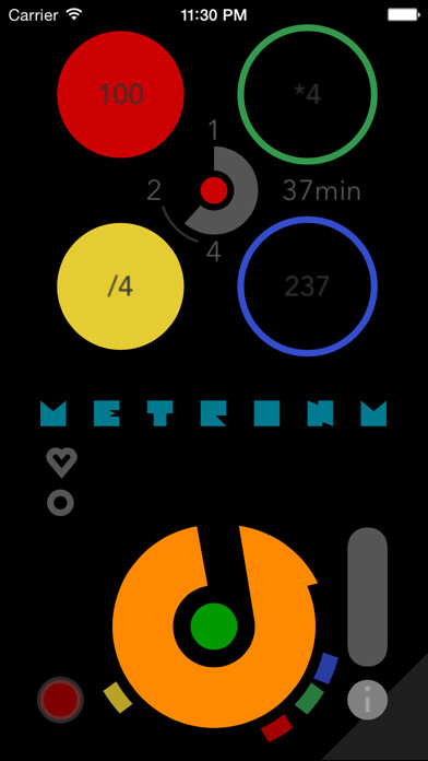 Emulate iPhone app Metronm - active energy tracking metronome using MyAndroid Emulate iPhone app Metronm - active energy tracking metronome using MyAndroid