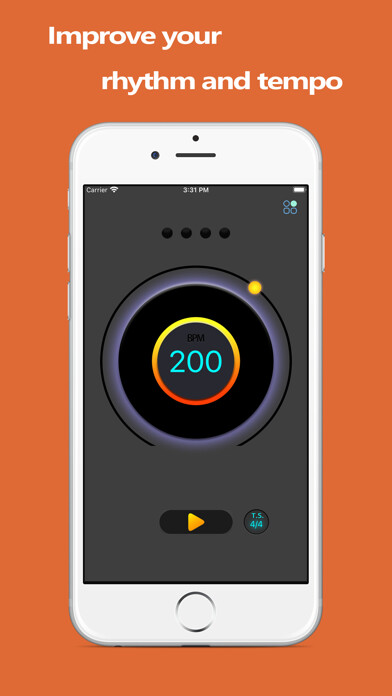 Emulate iPhone app Metronome-Beat practice tool using MyAndroid Emulate iPhone app Metronome-Beat practice tool using MyAndroid