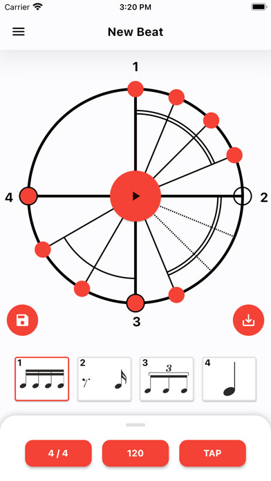 Emulate iPhone app Metronome Lab using MyAndroid